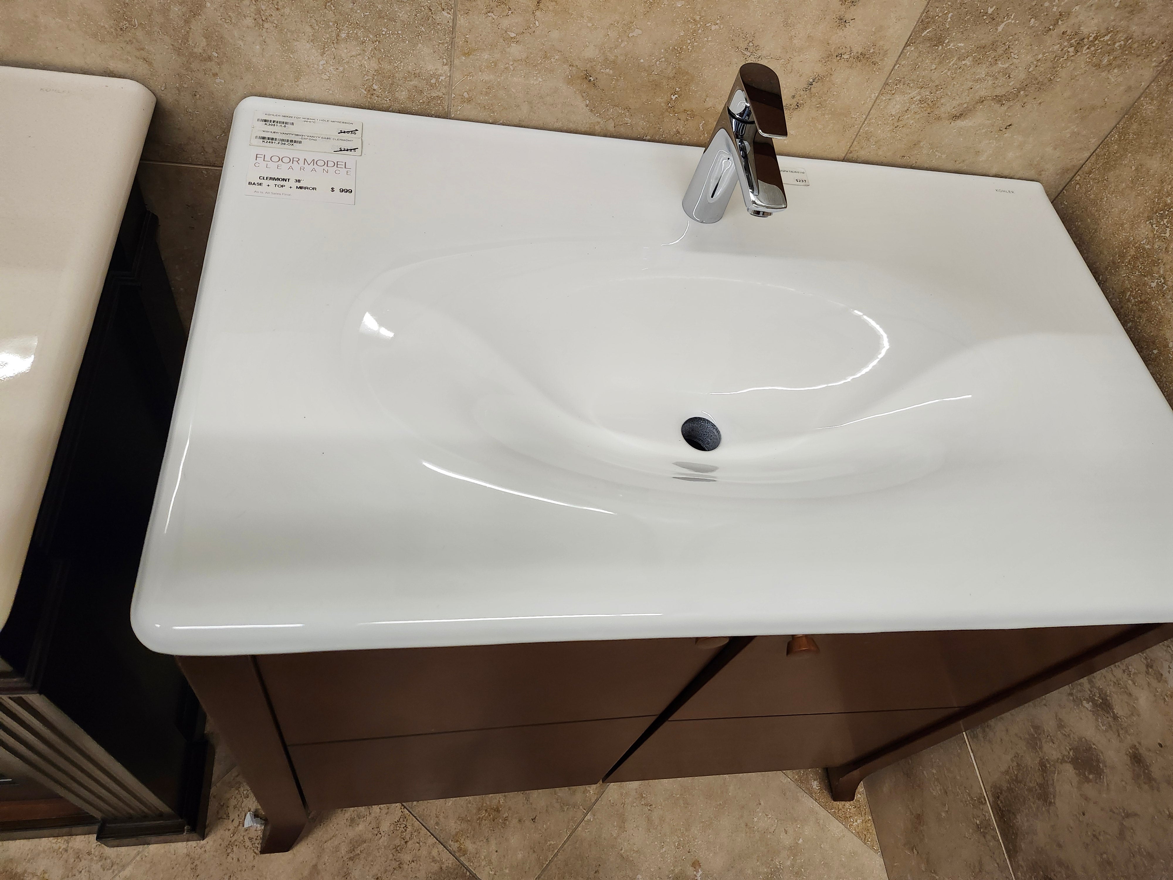 38" Clermont Vanity & Countertop Combo with Mirror (as is)