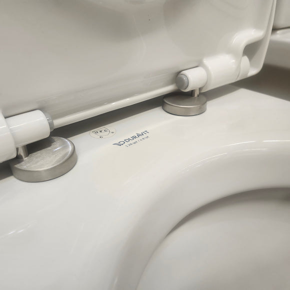 Duravit Starck 2pc Toilet with Seat Combo Floormount Sold As Is (I16)