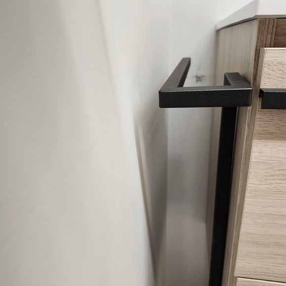 Ico Accent 48 x 21 Bathroom Vanity, Legs, Mirror, Linen and Countertop Sink Combo Sold As is Floormodel Clearance (H12)