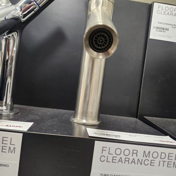 Hansgrohe Axor Series 1 Hole Single Faucet Starck Lever Handle Brushed Nickel Floormodel Clearance as is