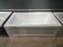 Aura Alcove Tub with Skirt Floormodel Clearance with Skirt Left Hand Drin As is 60 x 32 forma-1