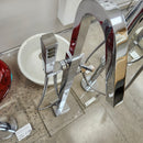 Aquabrass Roman Deck Tub Filler with Hand Held Shower Head Chrome Floormodel as is-13