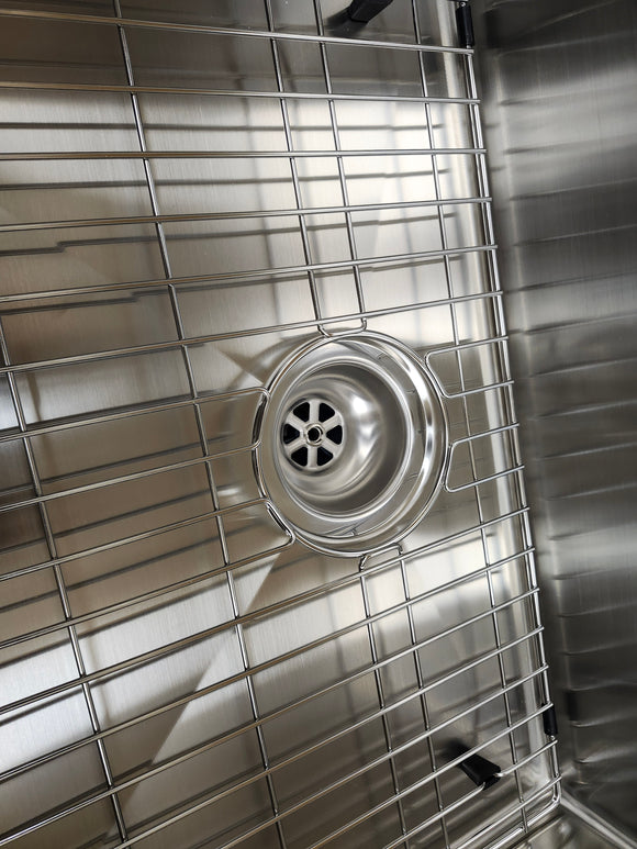 Vida Overmount Laundry 23 x 18 Overmount Sink with grid 3 Hole Inventory Clearance As is