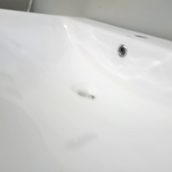Vida Elda 29.5 x 17.9 Vanity Countertop Sink 1 Hole White Floormodel Clearance As Is i15