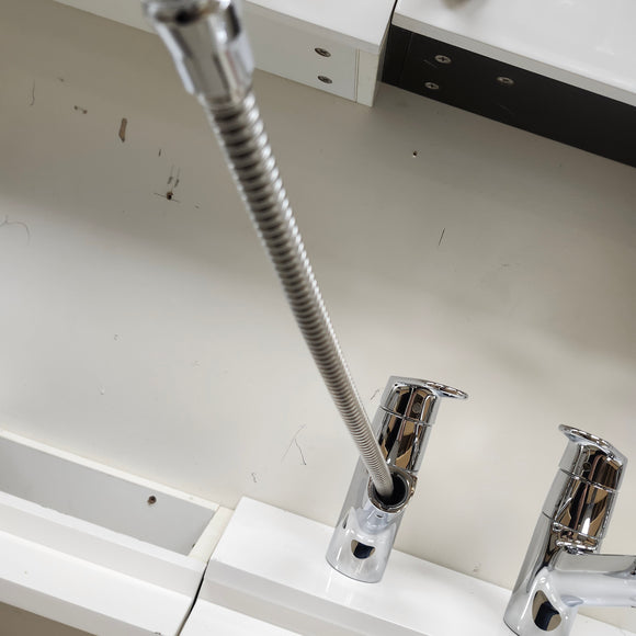 Grohe Kitchen Faucet with Extending Faucet Head Chrome Floormodel Clearance As Is