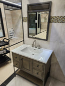 36" Fairmont Toledo Vanity & Countertop Combo with Mirror (as is) k9-1
