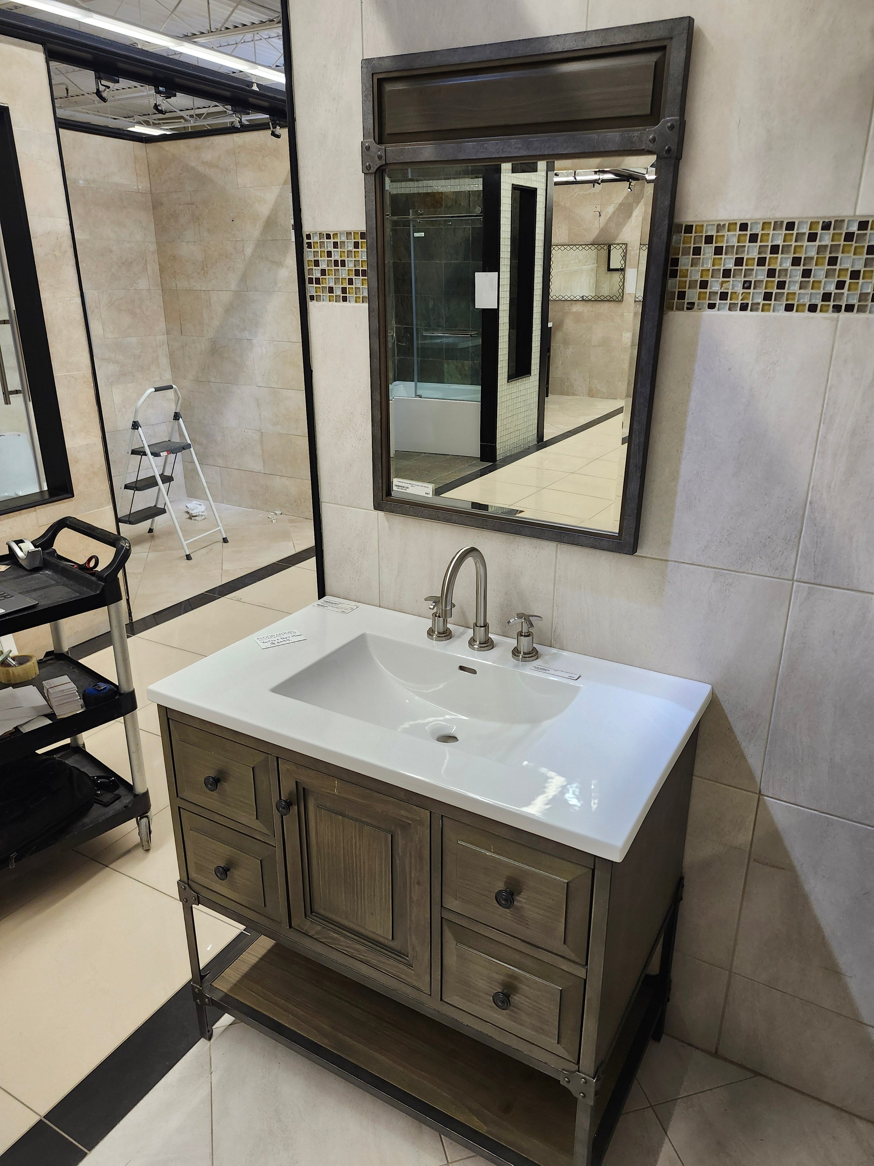 36" Fairmont Toledo Vanity & Countertop Combo with Mirror (as is)