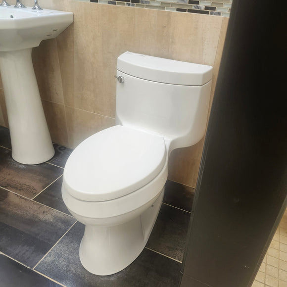 Kohler Cimarron 1pc Skirted Toilet Comfort Height White K3619 Floormodel Clearance As Is (H17)