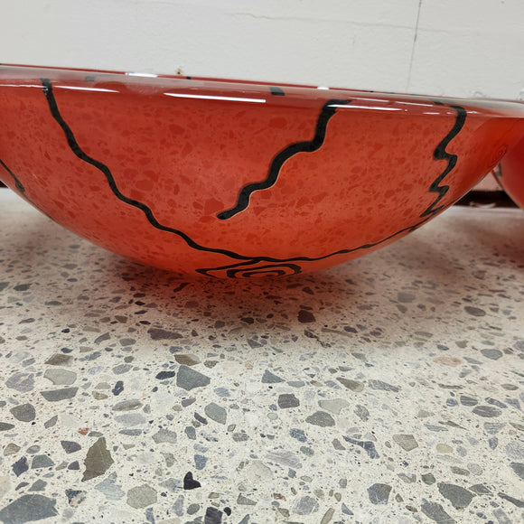 Tempered Glass Vessel Bathroom Sink clear Floormodel Clearance Decorative Retro