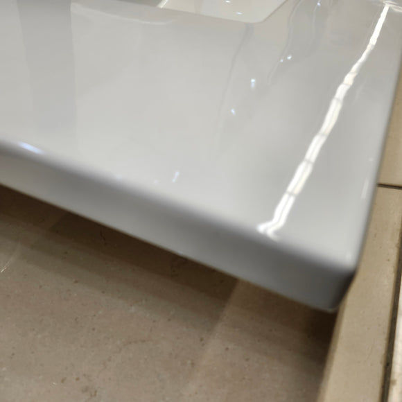 Fairmont 37 x 22 Ceramic Countertop Sink 8CC White Floormodel As is (H14)