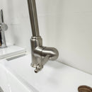 Brushed Nickel Kitchen GNeck Faucet with extending faucet head Floormodel Clearance as is-6