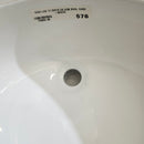 Vida Sage Oval 17.3 x 14.5 Bathroom Undermount Sink Floormodel as is M10-2