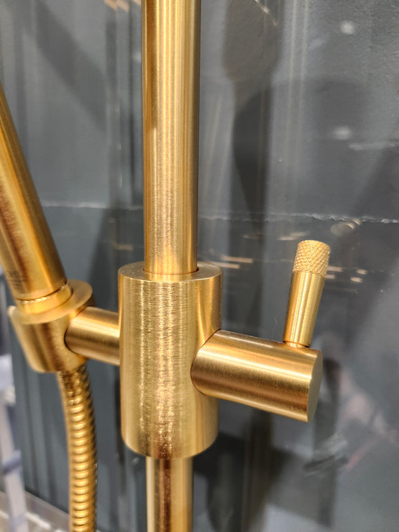 House of Rohl Gold Shower Accessories Floormodel Clearance as is rough in not included