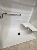 American Standard 1 pc 66 x 37 with seat (as is) walk in shower k6-3
