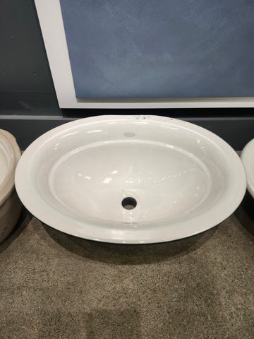 Kohler Bathroom Lavatory Overmount Serif Cast Iron Floormodel Clearance As Is