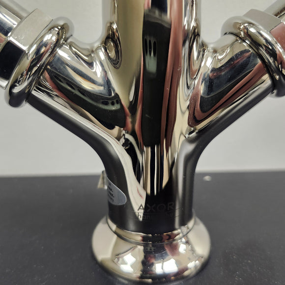 Hansgrohe Axor Series 1 Hole Single Faucet Montreux Cross Handles Polished Nickel Floormodel Clearance as is
