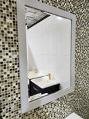 24" Dezign Market Shaker Vanity & Countertop Combo with Mirror (as is)-6