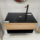 Rubi Haus 32 x 20 Wallmount Vanity, LED Mirror and Linen Combo Floormodel as is Clearance (H20)-2