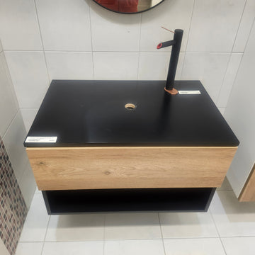 Rubi Haus 32 x 20 Wallmount Vanity, LED Mirror and Linen Combo Floormodel as is Clearance (H20) - 0