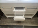 47" Vero Glossy White Vanity with Double Countertop Combo (as is) g10-6