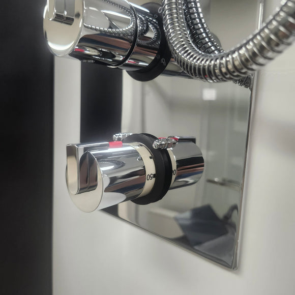 Thermostatic 2 way Chrome Shower Kit Floormodel Clearance as is (153)