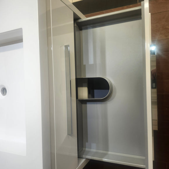 Aura Plato 36 inch White Vanity and Countertop Sink Combo as is Floormodel Clearance