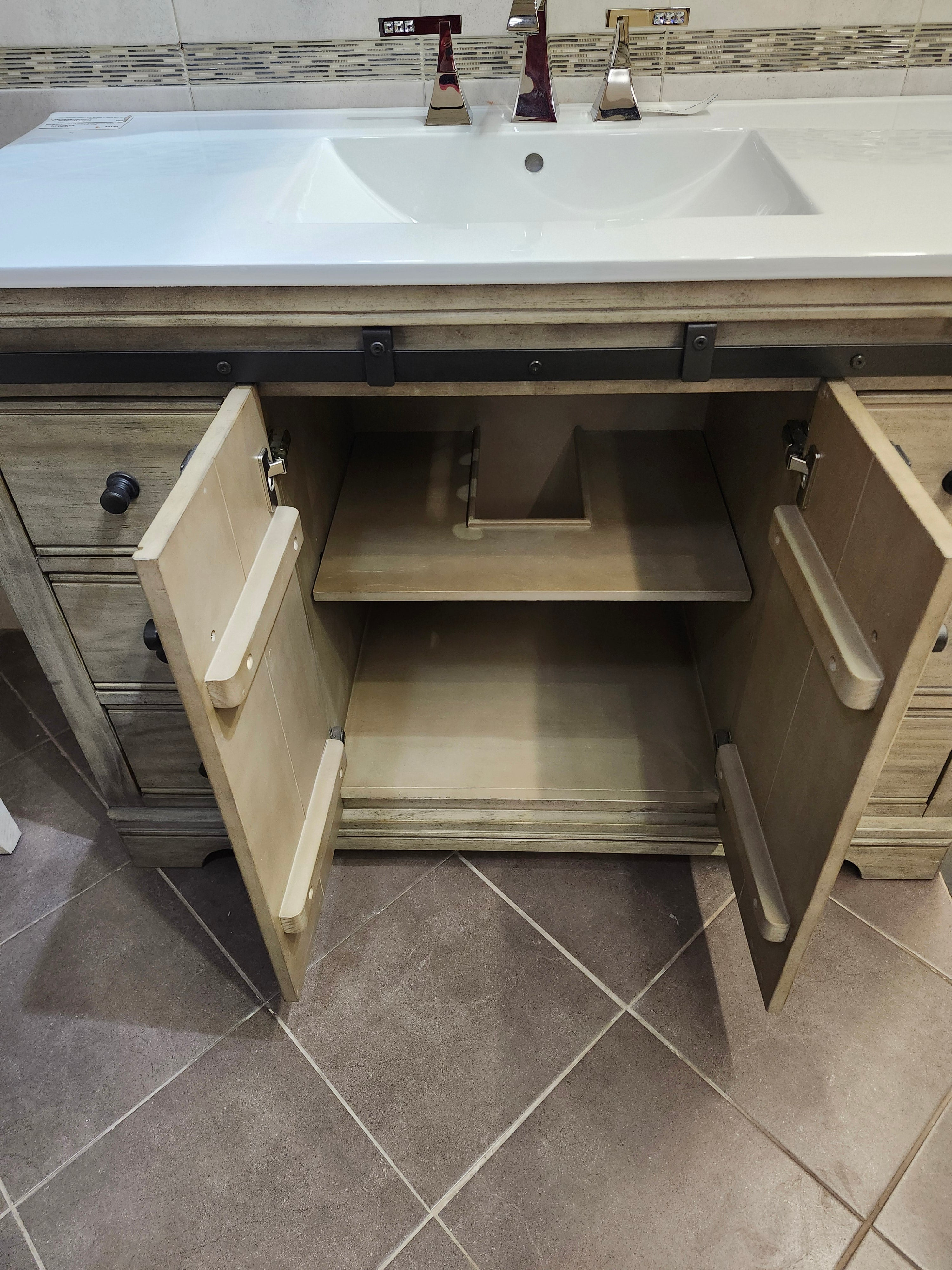 48" Fairmount Upton Vanity & Countertop Combo with Mirror (as is)