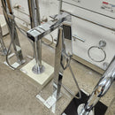 Vida Wave Floormount Tub Filler with Hand Held Shower Head and Lever Handle Floormodel Clearance as Is-2