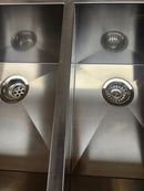 Blanco PRECISION R0 33 in. 60/40 Double Bowl Undermount Stainless Steel Kitchen Sink 400473 Floormodel Clearance As is-6