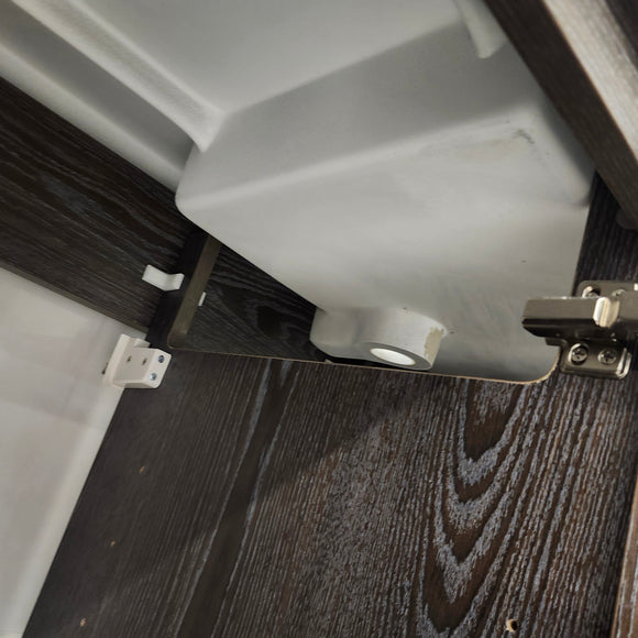 Vida Deco York 71 x 21 Vanity and Aura Countertop Sink Combo No handles Floormount Clearance as is L1
