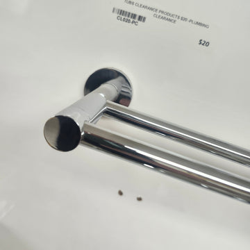 Vida 928 Series 18 Inch Double Shower Bar Bathroom Accessory Floormodel As Is - 0