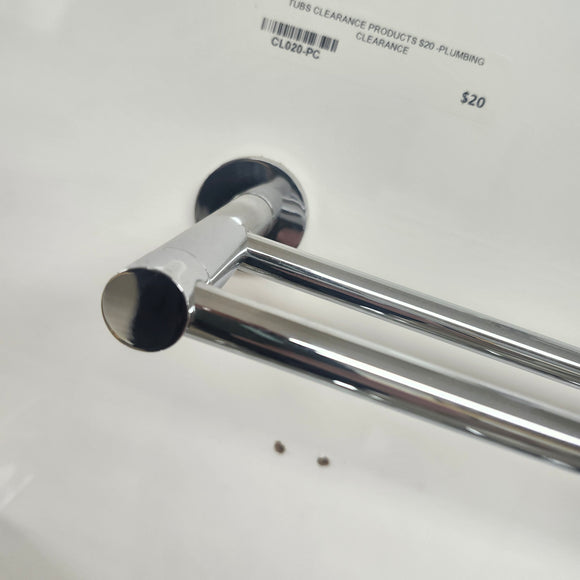 Vida 928 Series 18 Inch Double Shower Bar Bathroom Accessory Floormodel As Is