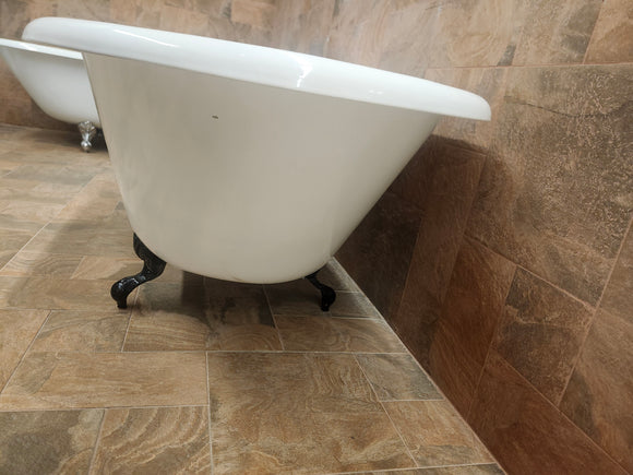 Clawfoot 60x30 Roltopno Freestanding Bathtub (No Feet) (as is) m6