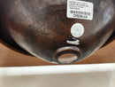 Native Trails 18 x 15 Drop In Bathroom Sink Copper Lotus Antique Floormodel As is Etobicoke-5