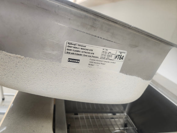 Franke Kindred Collection Undermount Kitchen Sink 24 1/4 x 19 1/4 2 bowl stainless steel floormodel clearance