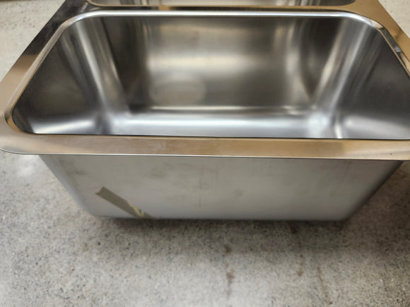 Blanco Performa 21 Inch Undermount Double Bowl Bar Sink with 18 Gauge 304 Series Stainless Steel and Sound Deadening Insulation Floormodel Clearance As Is 513640