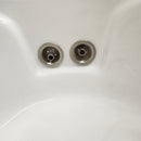 Sherlic Whirlpool System 60 x 60 Vaentino Built in Bathtub Brushed nickel Hardware Floormodel as is Clearance m8-7
