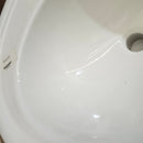 ~18 x ~22 Drop In White Bathroom Vanity Sink Floormodel as is M10-8