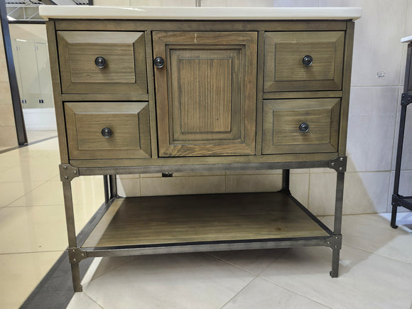 36" Fairmont Toledo Vanity & Countertop Combo with Mirror (as is) k9