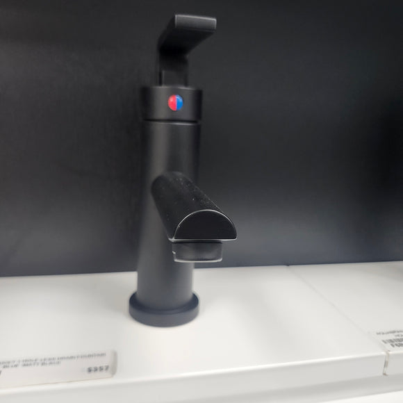 Unity Fountain Blue Single Hole Black Matte Faucet Floormodel Clearance Sold As is (153)
