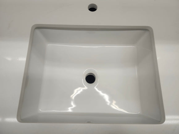 Vida Turin 37" White/Black Vanity with Countertop Combo (as is) m5