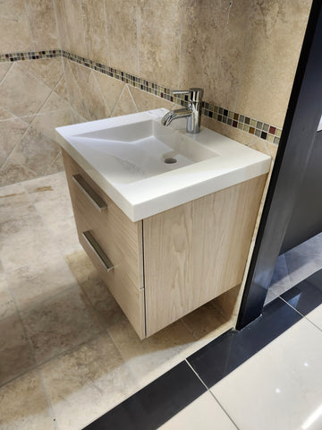 24 Duo Champage Melamine Biscuit as is with countertop l12 - 0