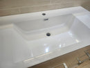 39" Vero Glossy White Vanity with Countertop Combo (as is) g 12-4
