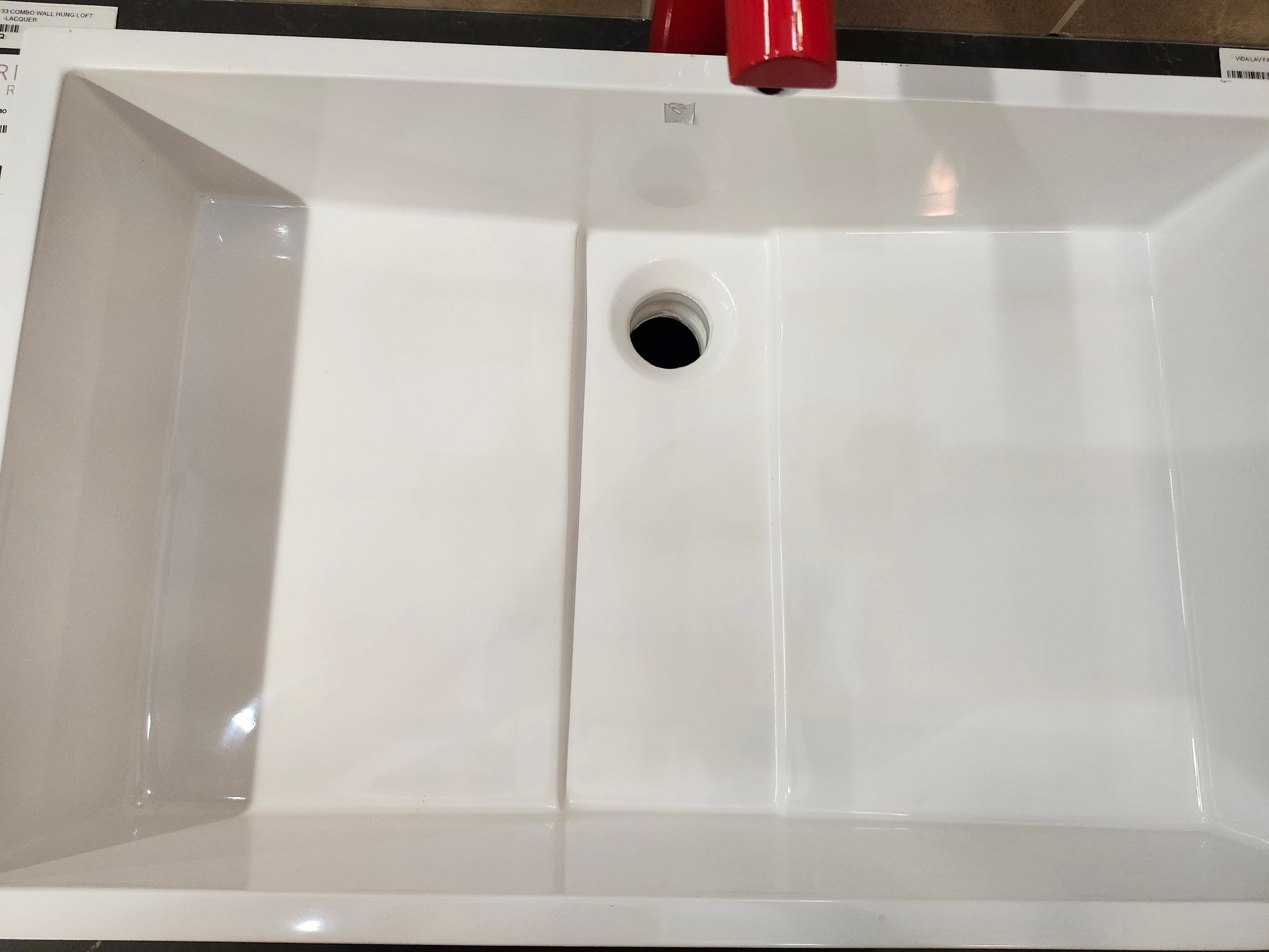 33" Vanico Loft Vanity & Countertop Combo with Mirror (as is)