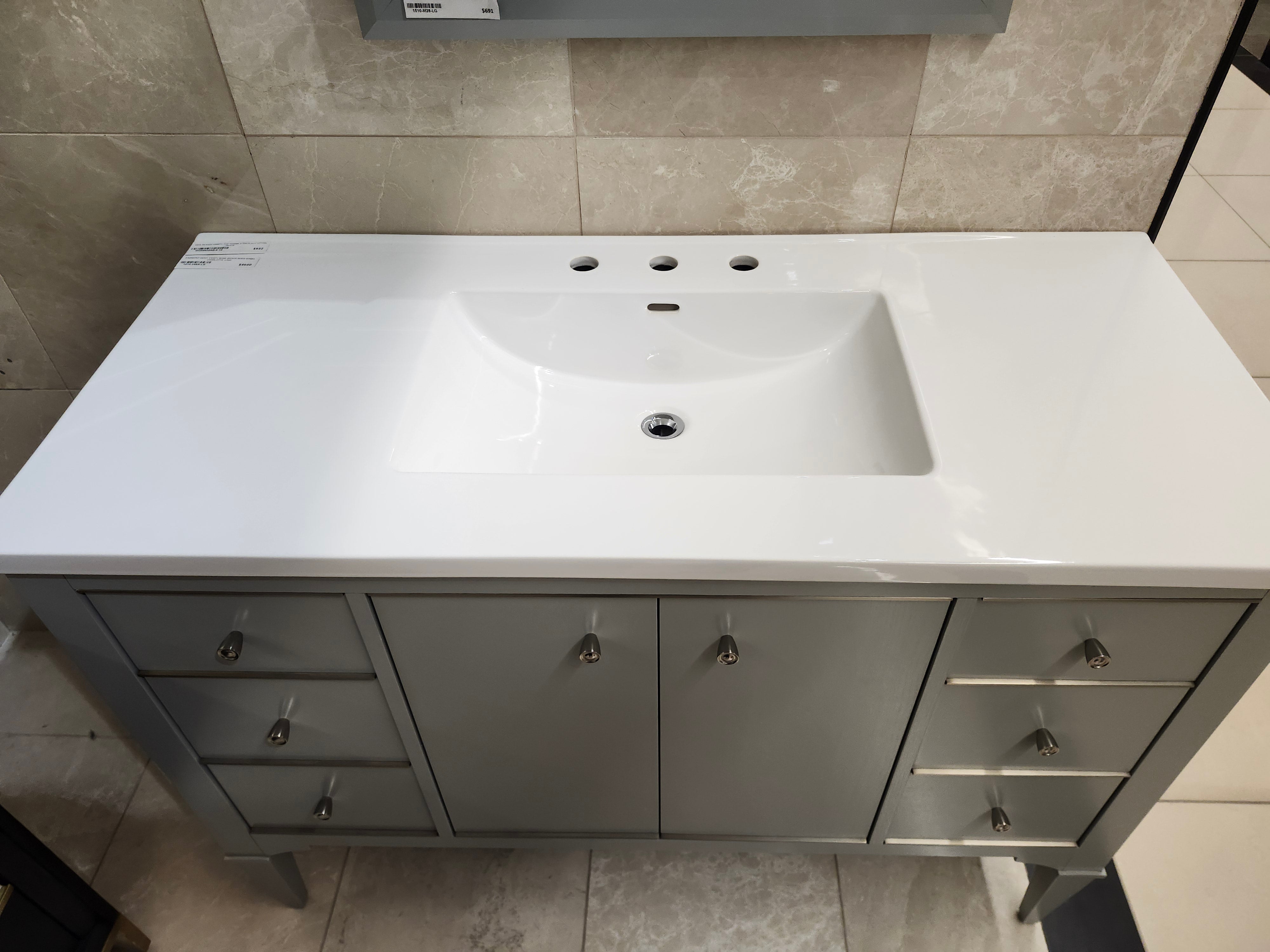 48" Fairmount Charlotte Vanity & Countertop Combo with Mirror (as is)