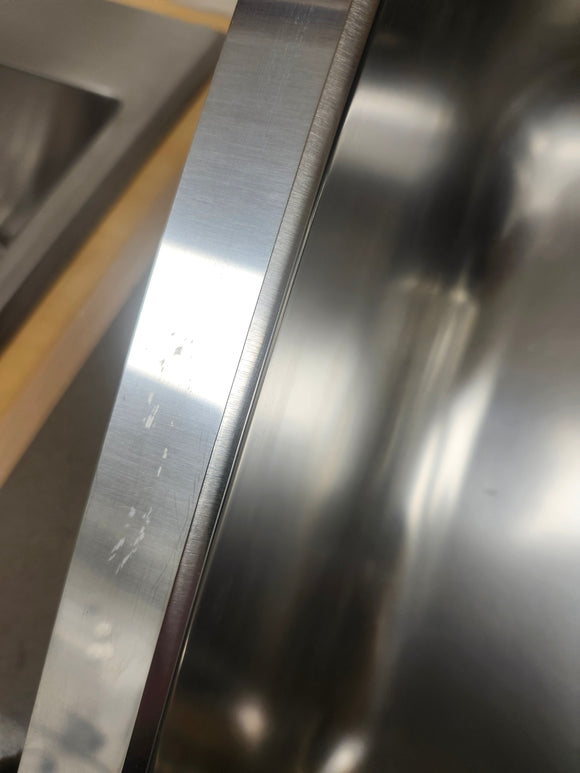 Blanco Supreme 512729 36 Inch Undermount Super Supreme 1 & 3/4 Bowl Stainless Steel Sink Floormodel Clearance as is