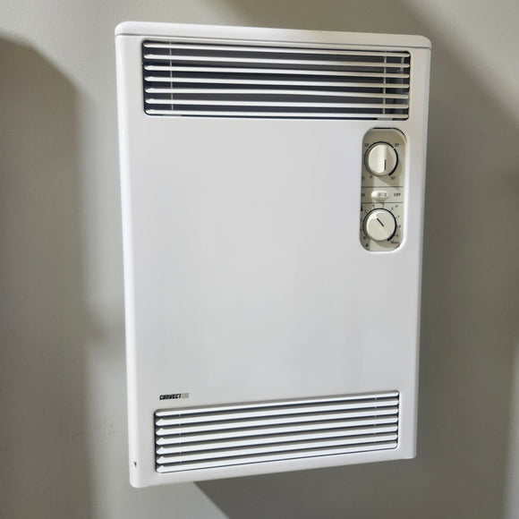 Convectair Wall-Mounted Bathroom Fan Heater - Timer Boost Electric 240V Heater White Floormodel Clearance As Is i15