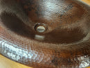 Native Trails 18 x 15 Drop In Bathroom Sink Copper Lotus Antique Floormodel As is Etobicoke-2