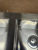 Blanco PRECISION R0 33 in. 60/40 Double Bowl Undermount Stainless Steel Kitchen Sink 400473 Floormodel Clearance As is-8