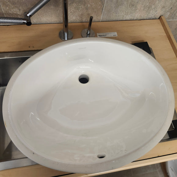 Kohler 21 x 17 Undermount Bathroom Vanity Sink Biscuit Floormodel As is M10